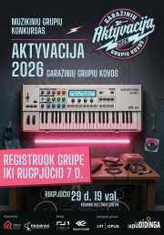 Muzikinių grupių konkursas „Aktyvacija 2026: garažinių grupių kovos“