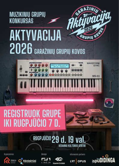 Muzikinių grupių konkursas „Aktyvacija 2026: garažinių grupių kovos“