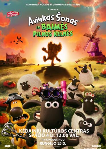 Kino filmas „Aviukas Šonas ir baimės pilnos kelnės“