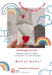 Edukacinė veikla vaikams ir tėvams „Baltas molis“