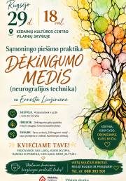 Sąmoningo piešimo praktika „Dėkingumo medis“ 