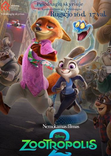Nemokamas filmsa „Zootropolis 2“