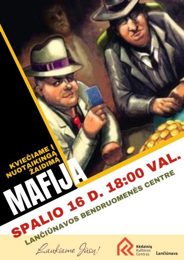 Nuotaikingas žaidimas „MAFIJA“