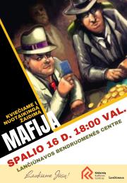 Nuotaikingas žaidimas „MAFIJA“