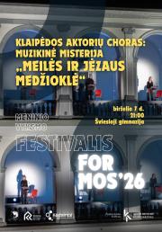 Klaipėdos aktorių choras: muzikinė misterija „Meilės ir Jėzaus medžioklė“ | Meninio vyksmo festivalis Formos'26