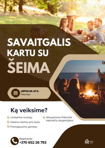 Savaitgalis su šeima gamtoje! [Vykdoma registracija]