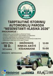 Tarptautinė istorinių automobilių paroda „Nesenstanti klasika 2026“