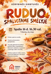 Kūrybinės dirbtuvės „Ruduo spalvotame smėlyje“