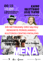 [renginys perkeliamas] Kauno Valstybinio lėlių teatro spektaklis šeimoms ,,Lėlė, kuri didžiuojasi, kad turi raidę Ė” (rež. A. Žiurauskas) | Renginių ciklas „(At)rask meną“