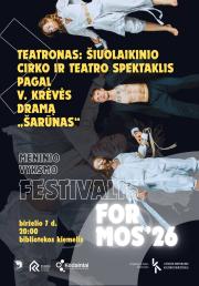 Šiuolaikinio cirko ir teatro spektaklis pagal V. Krėvės dramą „Šarūnas“ | Meninio vyksmo festivalis Formos'26