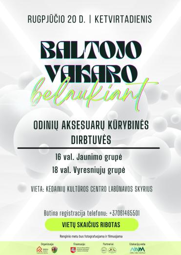 Odinių aksesuarų kūrybinės dirbtuvės