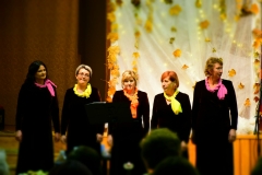 2018 m. moterų vokalinis ansamblis „Vaivorykštė“ koncertavo Labunavos skyriuje rengiamuose renginiuose