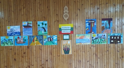Mokinių neformaliojo ugdymo būrelio „Mažoji meno studija“  kūrybinių darbų paroda „Nupiešiu Lietuvą“