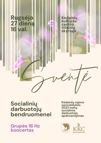 Lietuvos socialinių darbuotojų diena – grupės 16 Hz koncertas