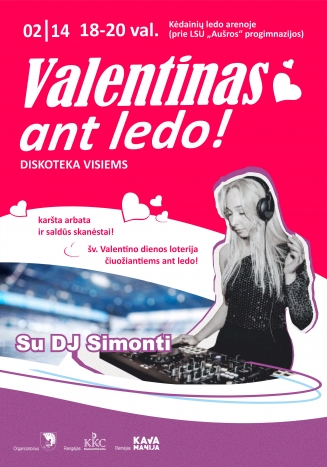 Valentinas ant ledo | diskoteka visiems