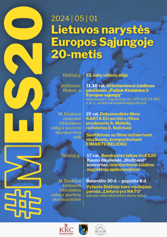 #mES20 – Lietuvos narystės Europos Sąjungoje 20-metis
